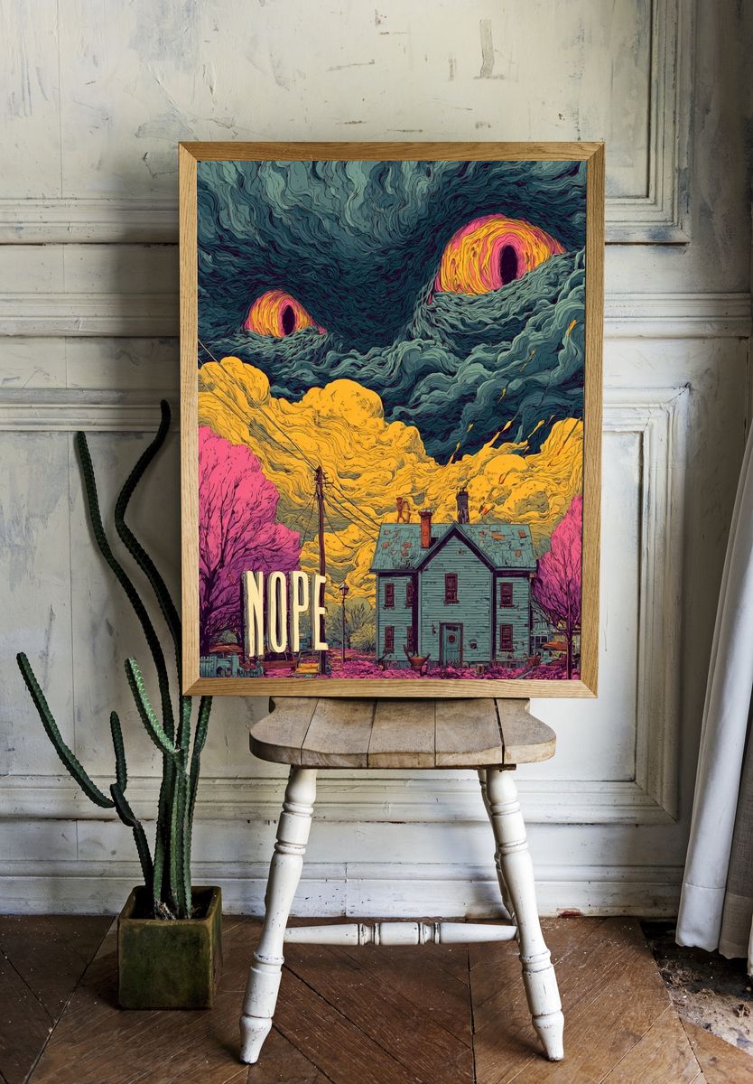 Surreal Nope House Poster. — room view 1