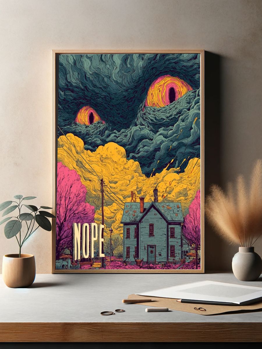 Surreal Nope House Poster. — room view 2