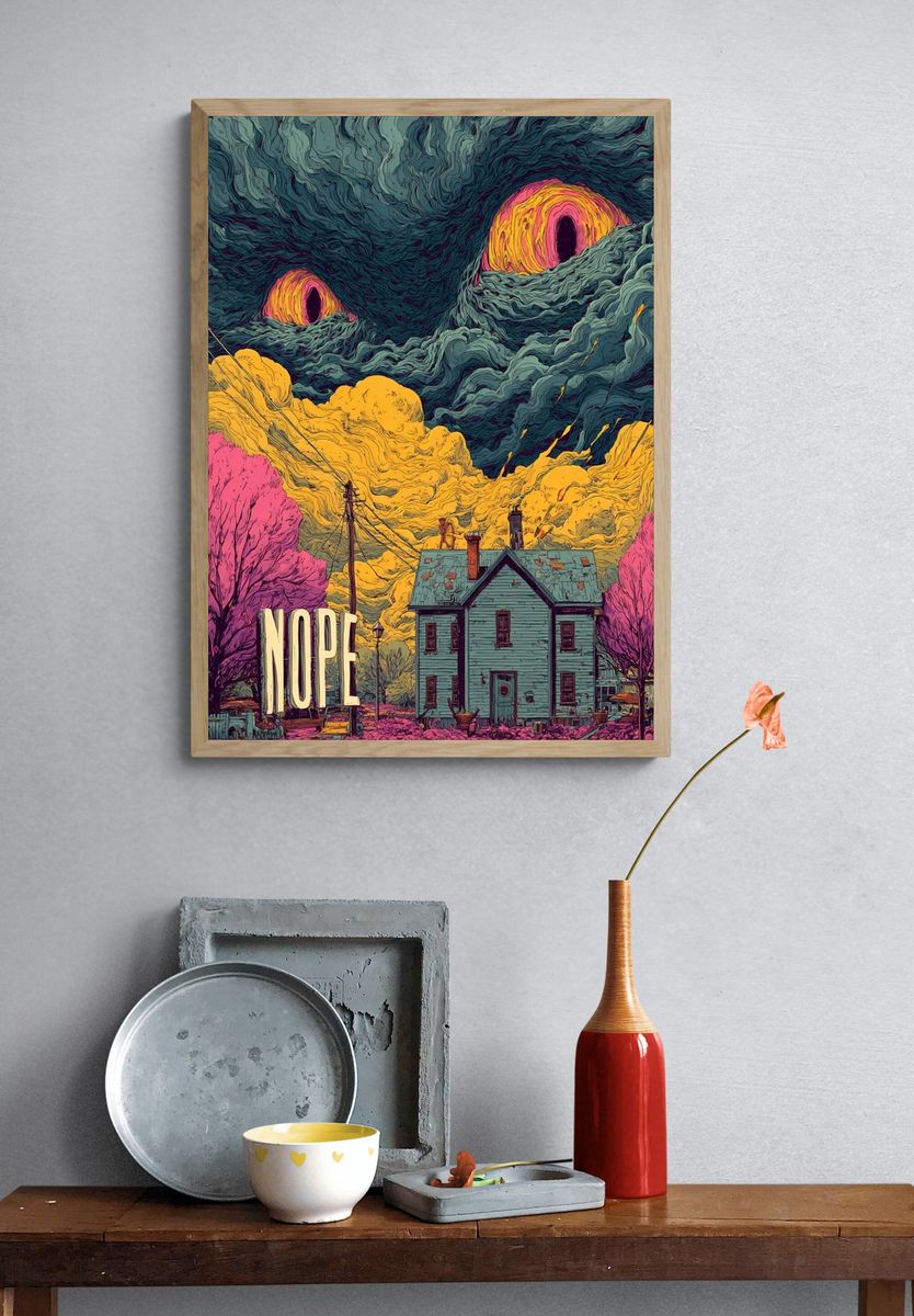 Surreal Nope House Poster. — room view 3