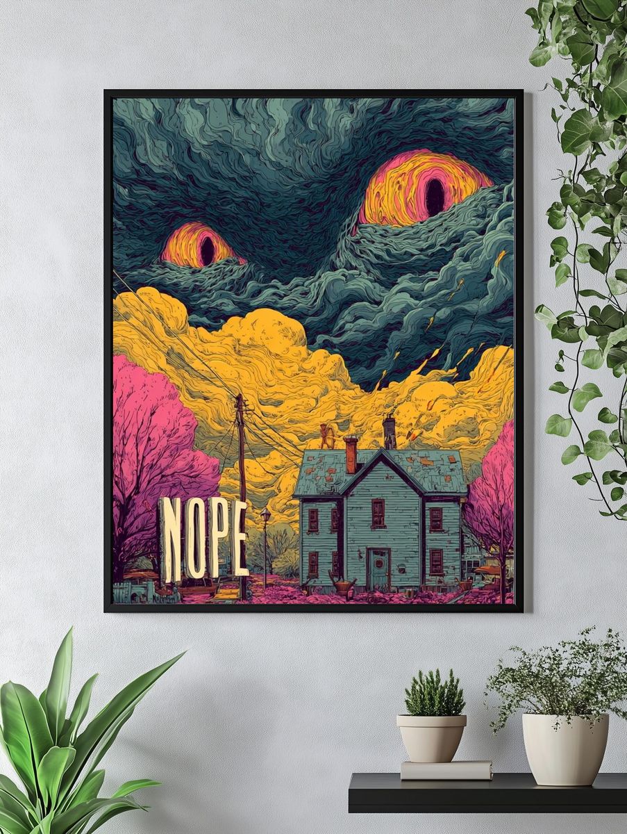 Surreal Nope House Poster. — room view 4