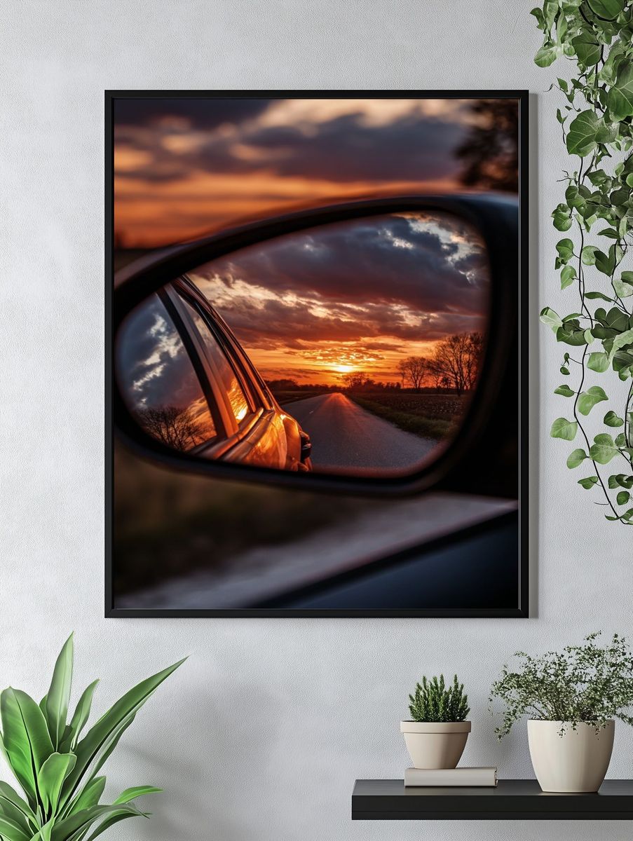 Sunset Reflection — Photography Print. — room view 4