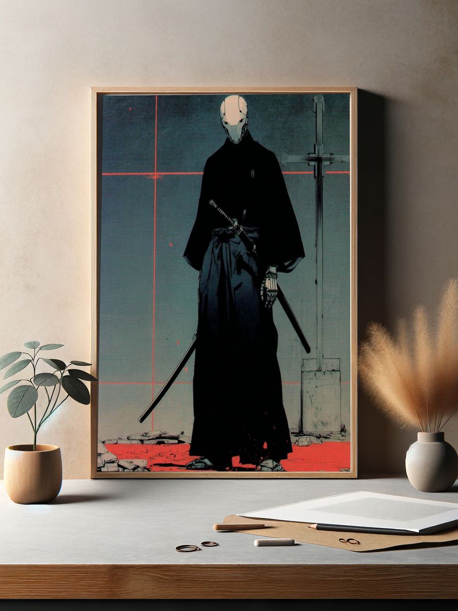 Samurai Robot — Anime Print. — room view 2