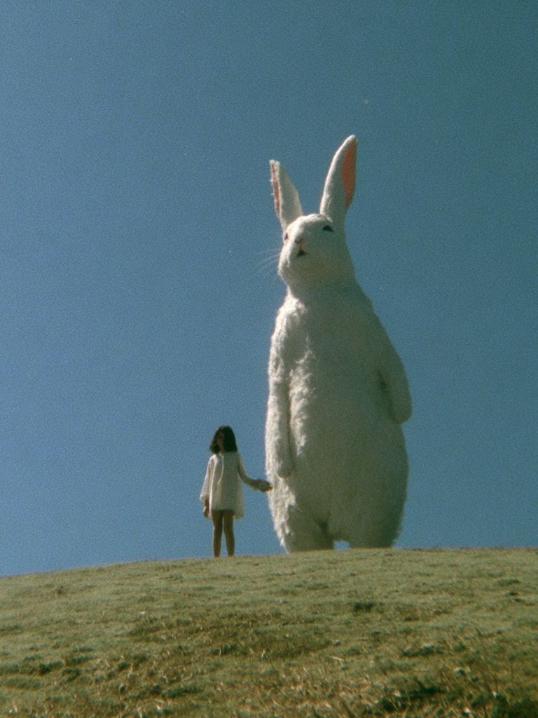 Surreal Giant Rabbit Landscape Print. poster — photography art