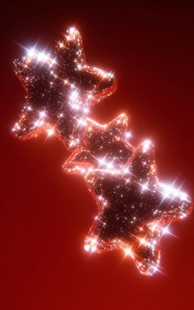 Sparkling Star Decoration Poster