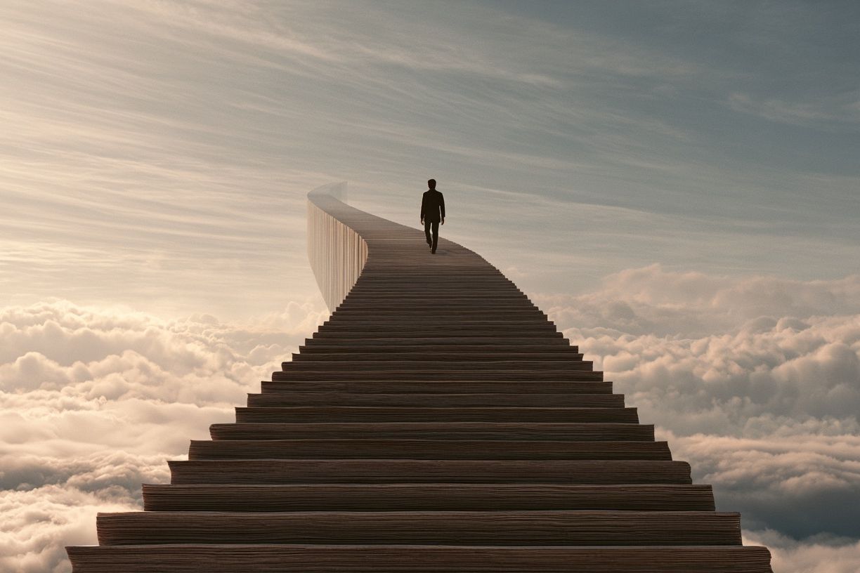 Stairway to the Clouds Print. poster — fine-art art