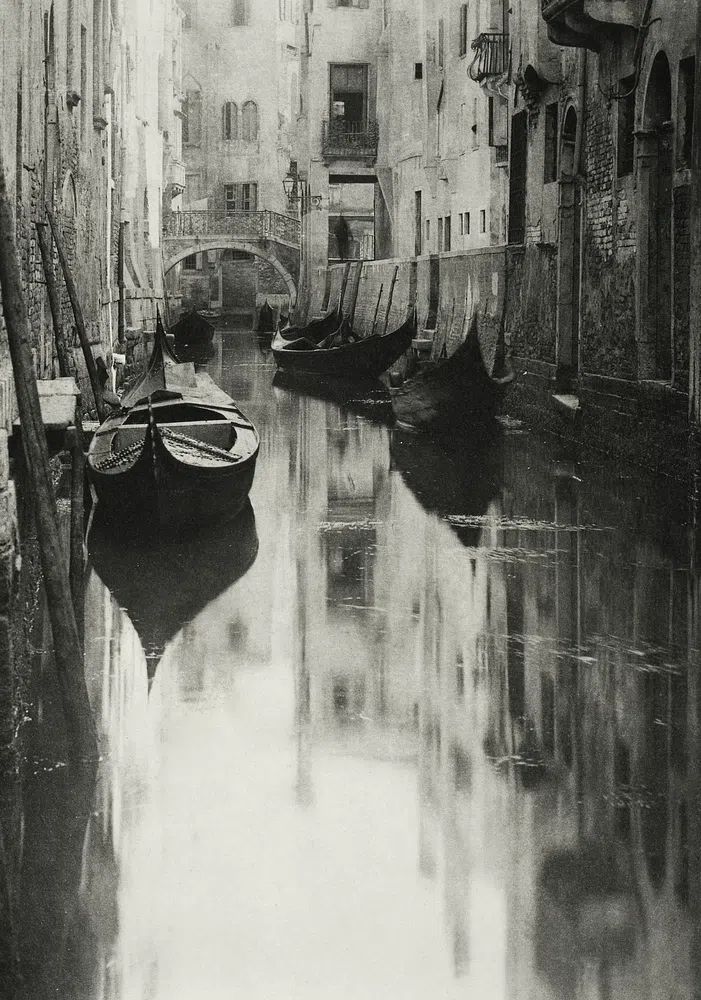 Venetian Canal (1894) Alfred Stieglitz. poster detail