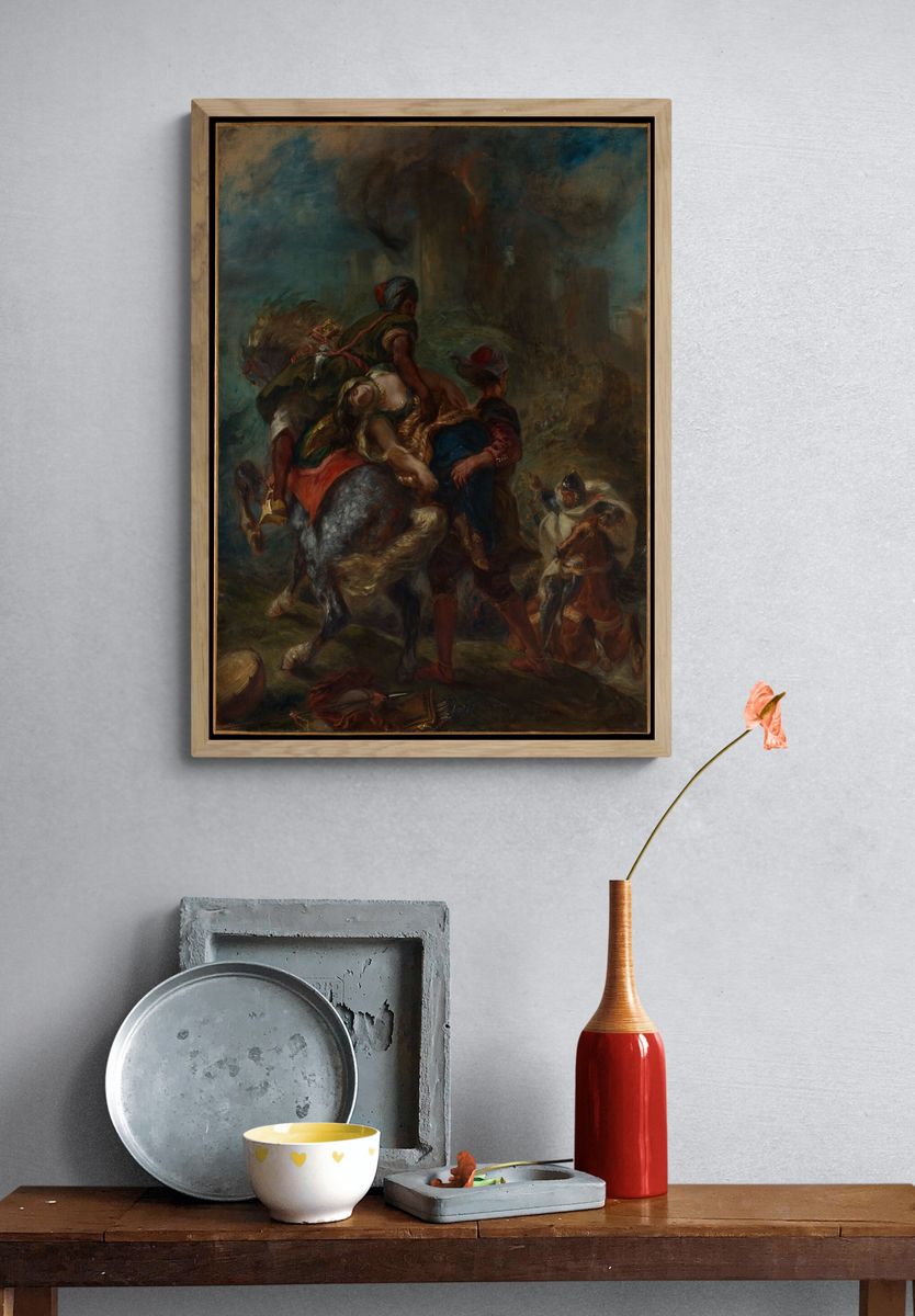 The Abduction of Rebecca by Eugène Delacroix — Art Print. — room view 3