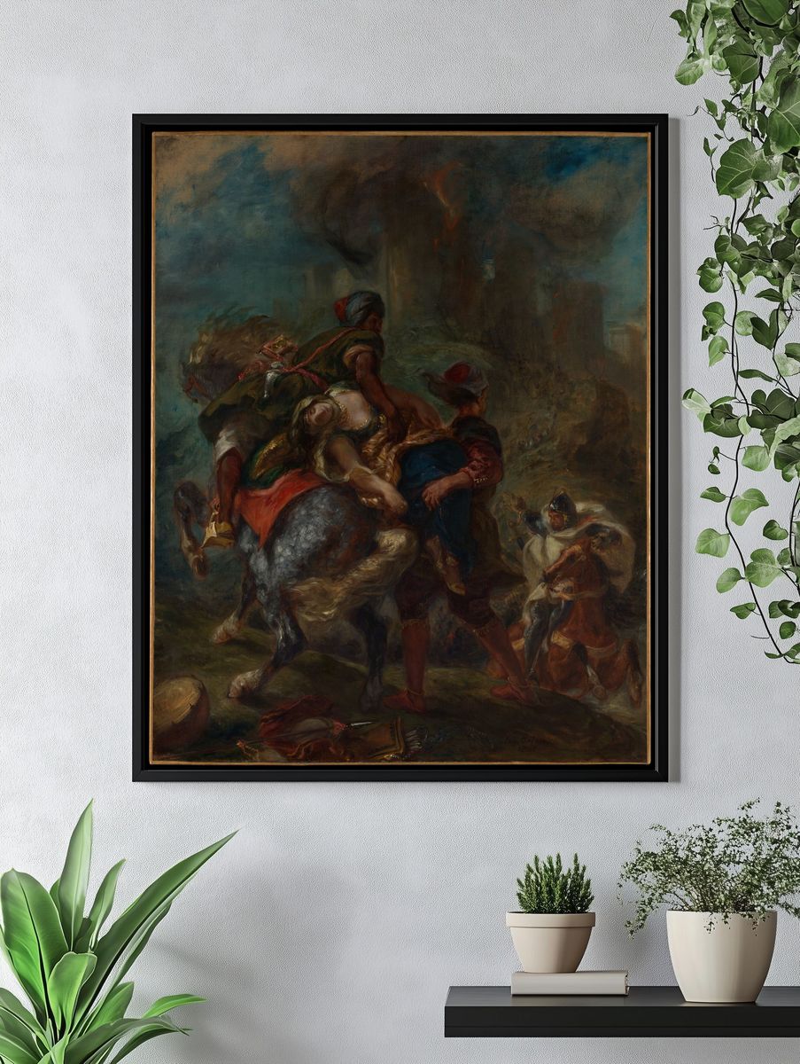 The Abduction of Rebecca by Eugène Delacroix — Art Print. — room view 4