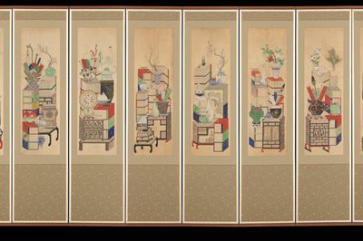 Books and Scholars' Possessions by Unidentified artist — Art Print.