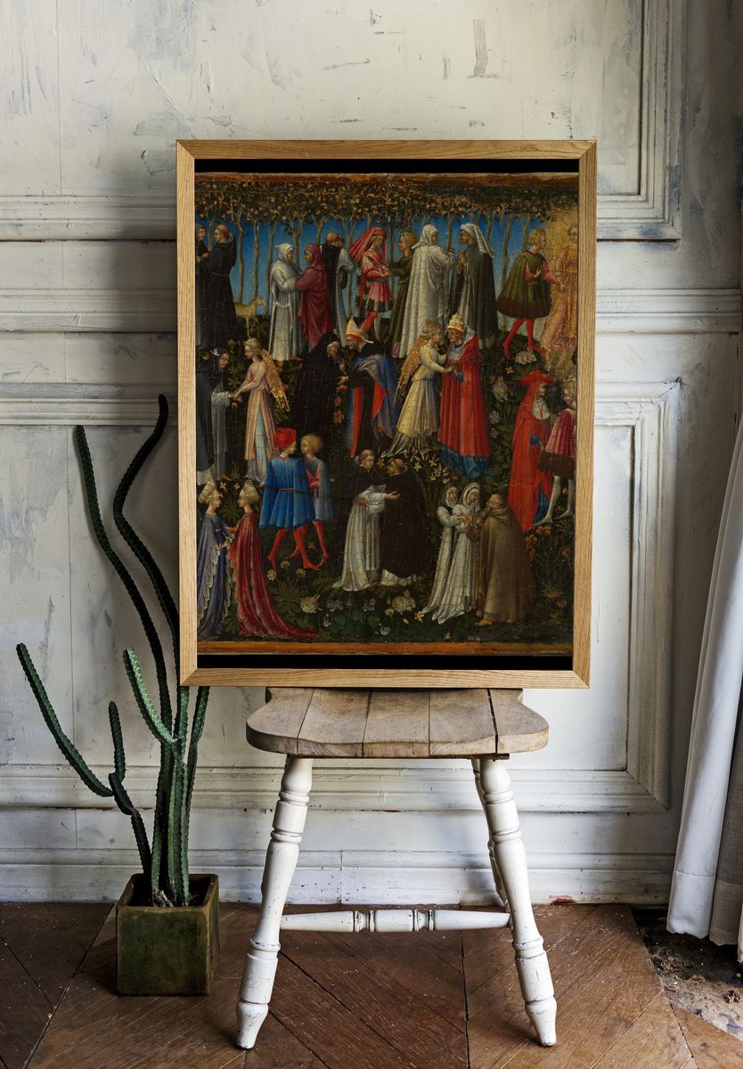 Paradise by Giovanni di Paolo (Giovanni di Paolo di Grazia) — Art Print. room preview