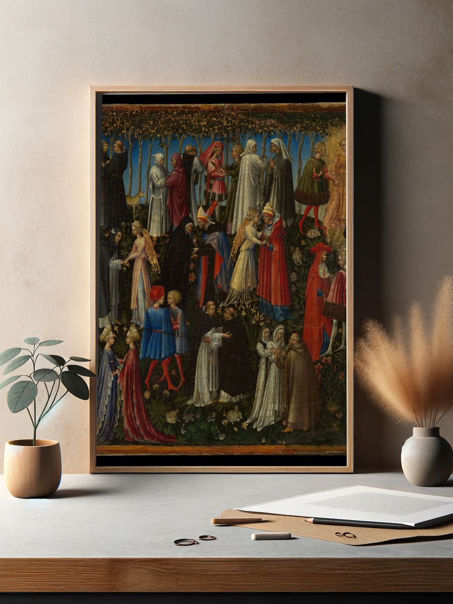 Paradise by Giovanni di Paolo (Giovanni di Paolo di Grazia) — Art Print. — room view 2