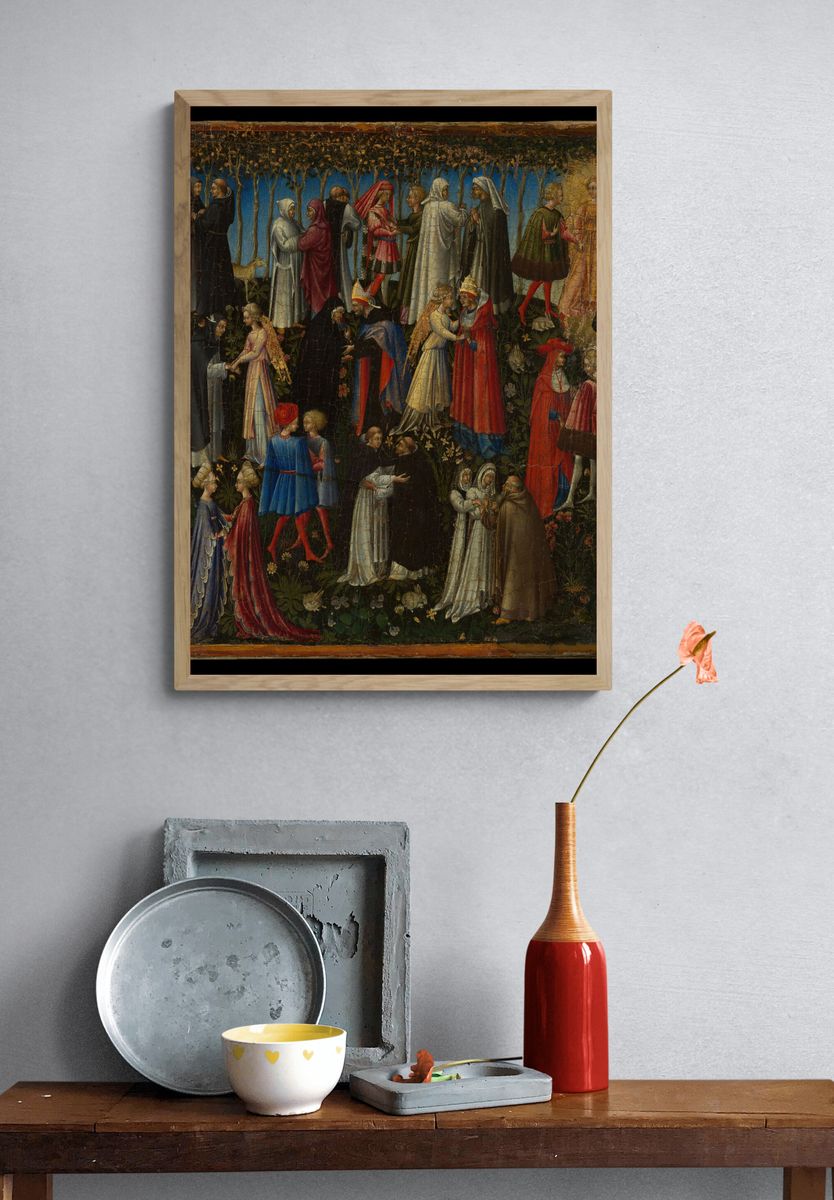 Paradise by Giovanni di Paolo (Giovanni di Paolo di Grazia) — Art Print. — room view 3