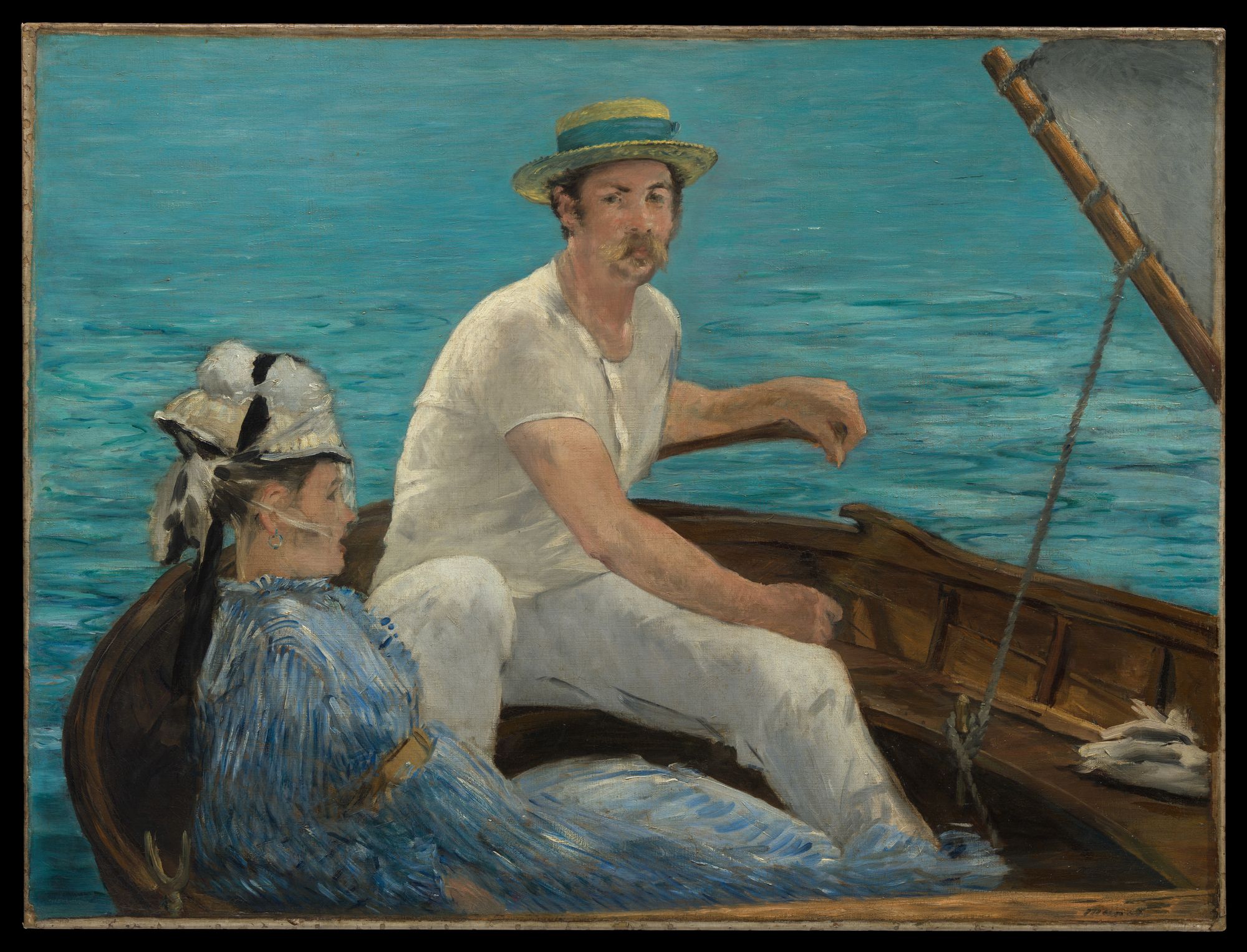 Boating by Edouard Manet — Art Print. poster — fine-art art