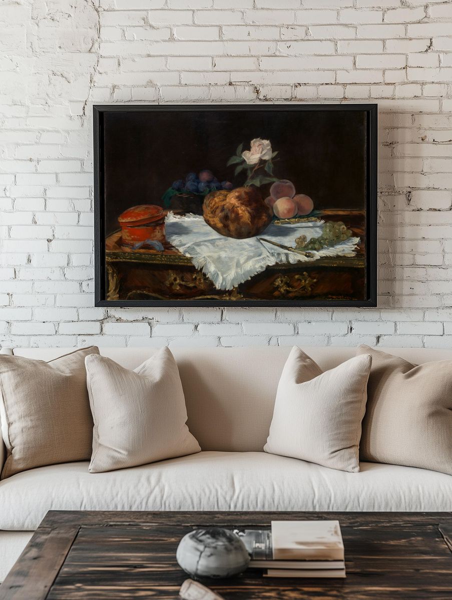 The Brioche by Edouard Manet — Art Print. room preview