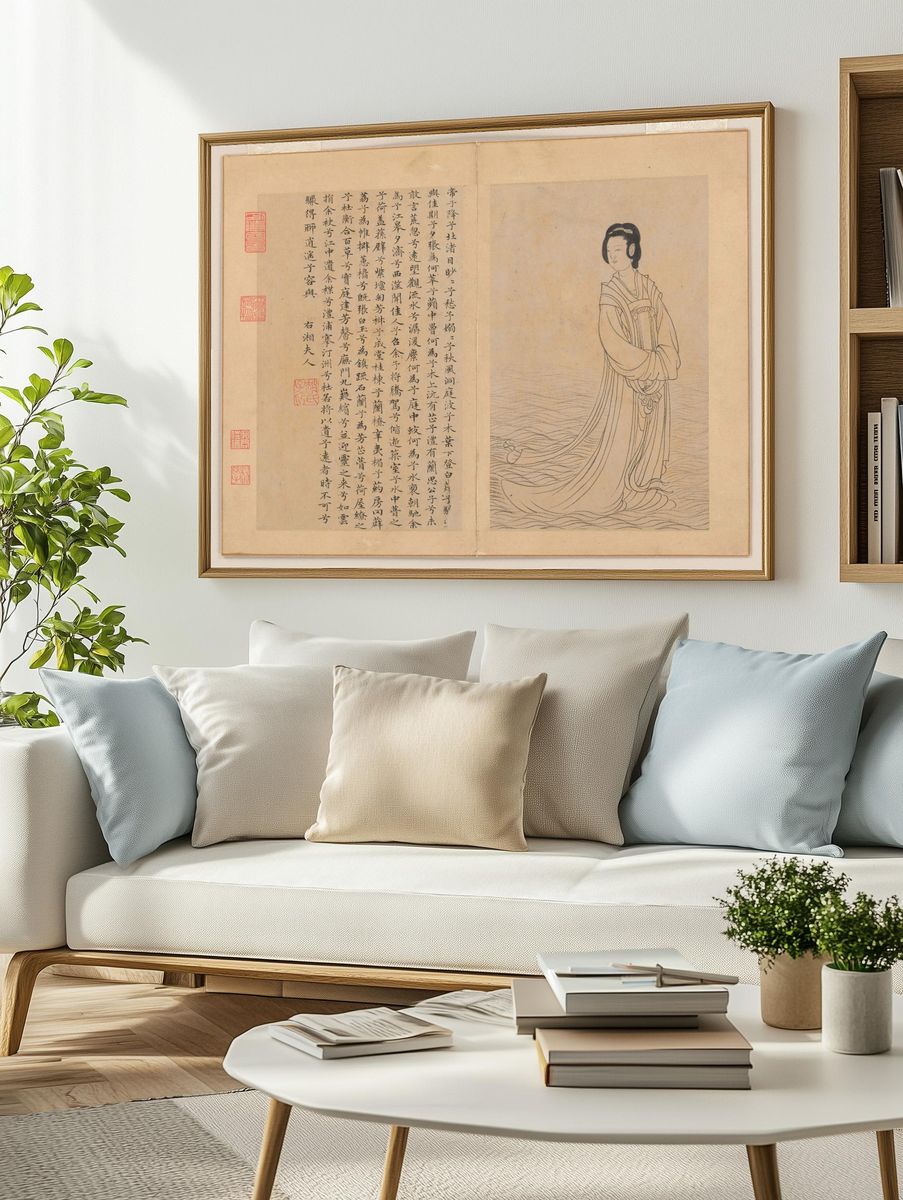 Nine Songs by Zhao Mengfu — Art Print. — room view 2