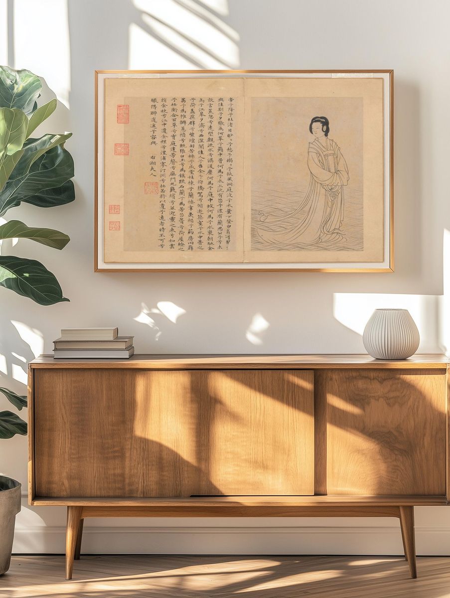 Nine Songs by Zhao Mengfu — Art Print. — room view 3