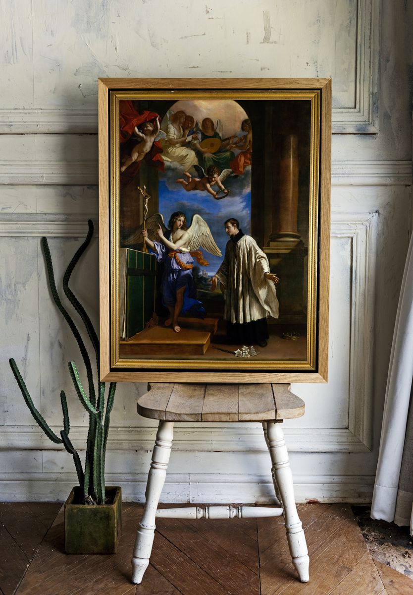 The Vocation of Saint Aloysius (Luigi) Gonzaga by Guercino (Giovanni Francesco Barbieri) — Art Print. — room view 1