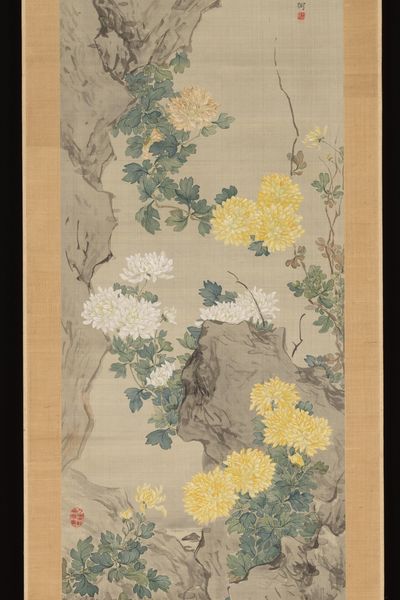 The Reflection of Fragrant Flowers Dangling over a Pond by Tsubaki Chinzan — Art Print. poster