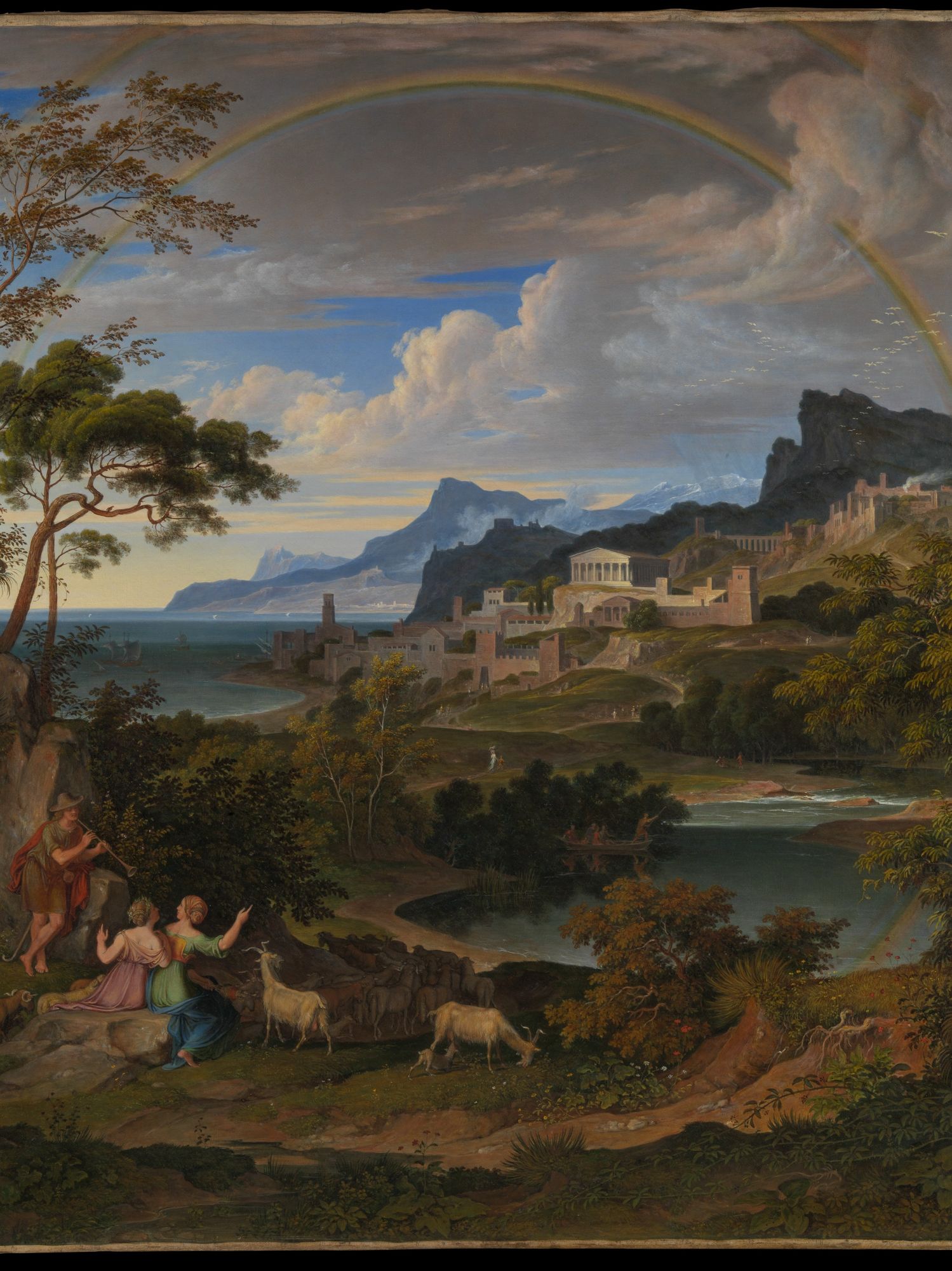 Heroic Landscape with Rainbow by Joseph Anton Koch — Art Print. poster detail