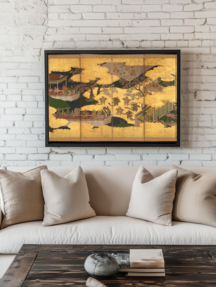 “Butterflies” by Tosa Mitsuyoshi — Art Print. — room view 1
