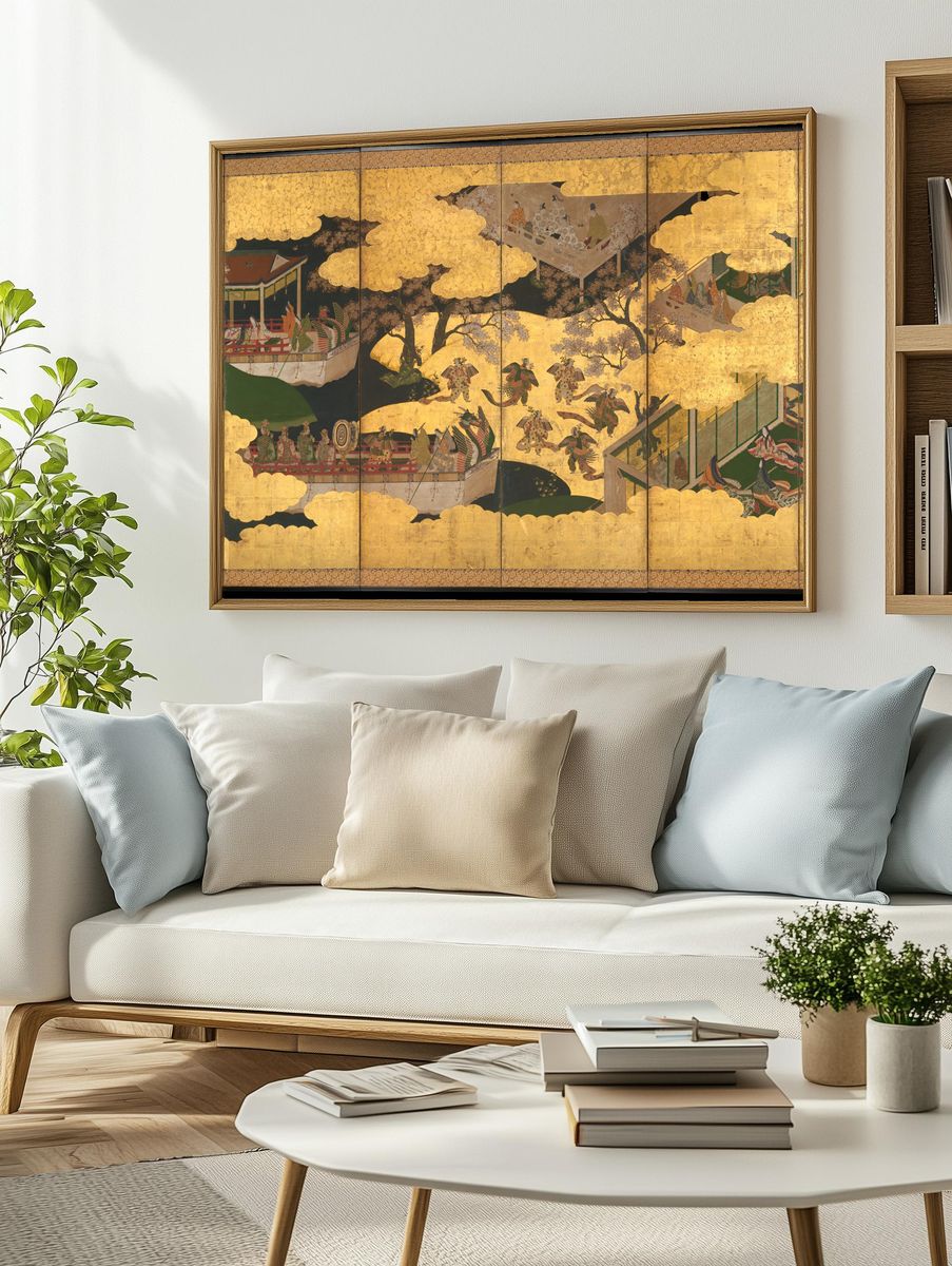 “Butterflies” by Tosa Mitsuyoshi — Art Print. — room view 2