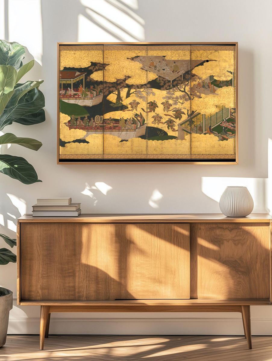 “Butterflies” by Tosa Mitsuyoshi — Art Print. — room view 3