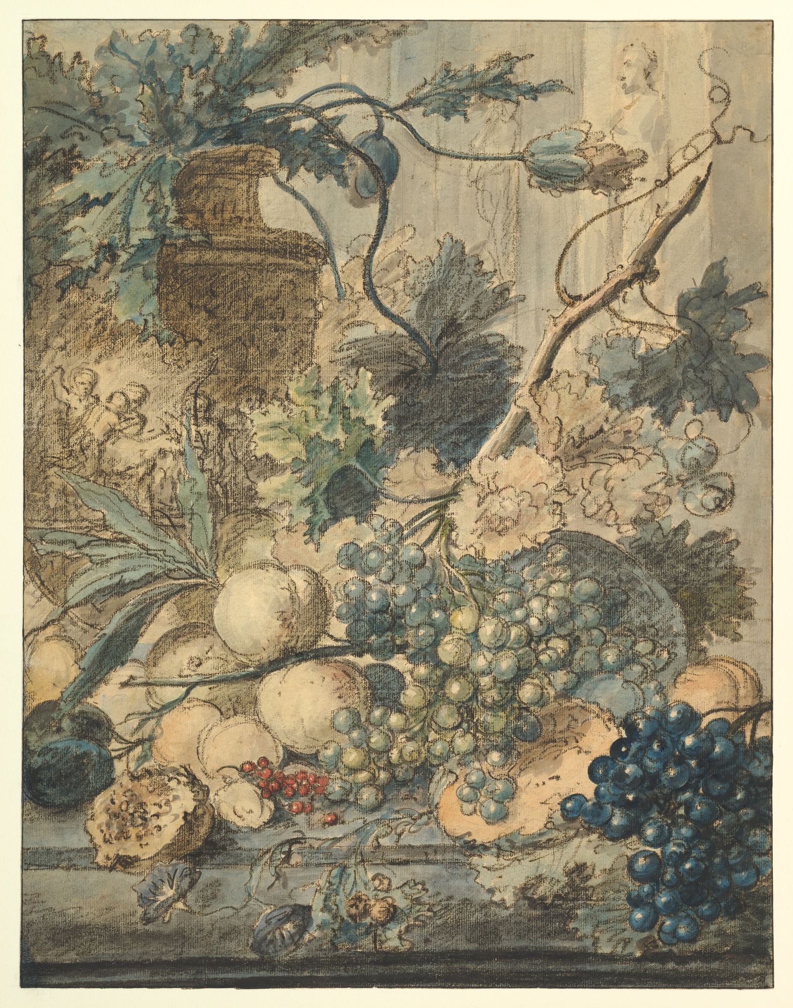 Still Life with Fruit by Jan van Huysum — Art Print. poster — fine-art art