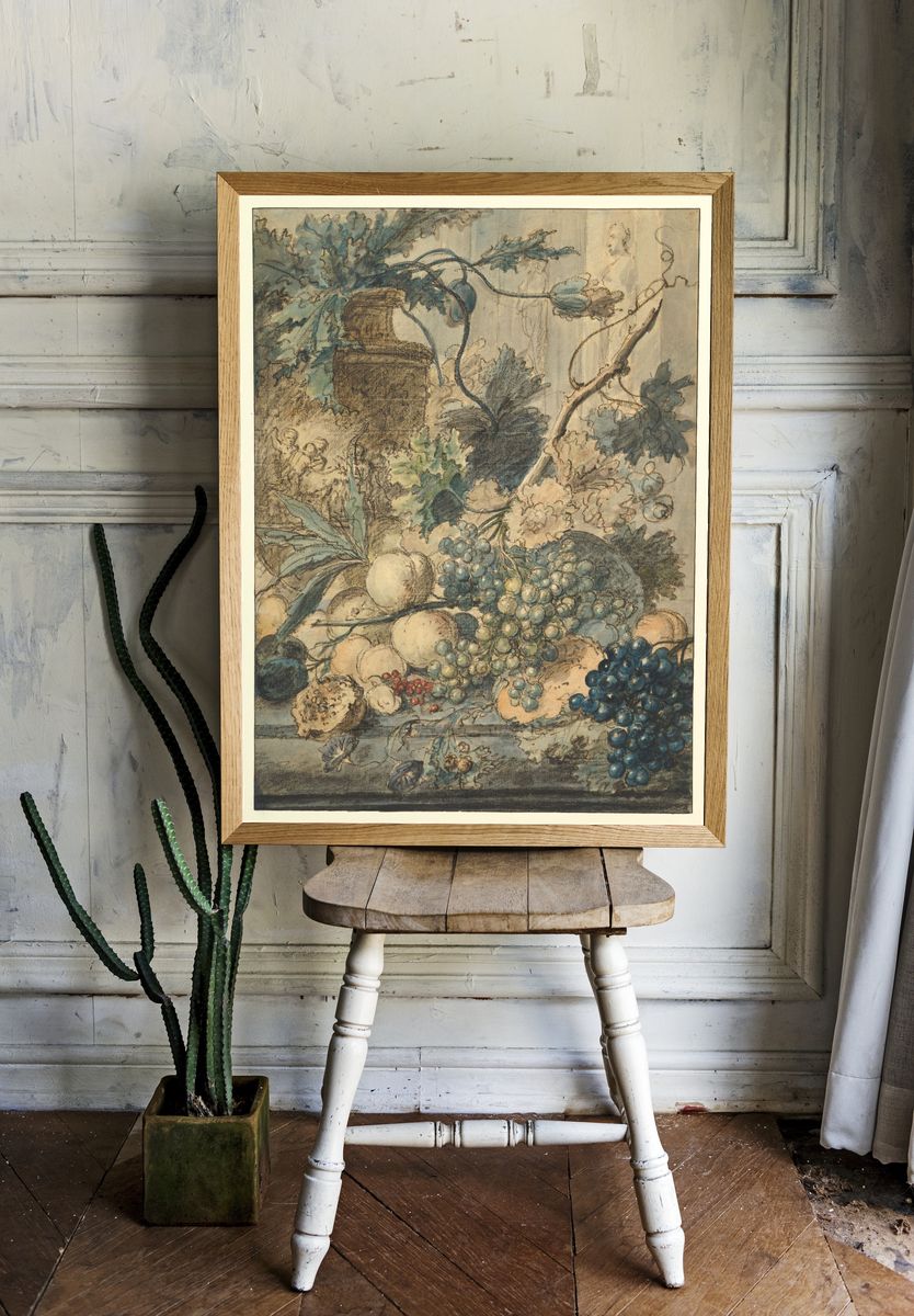 Still Life with Fruit by Jan van Huysum — Art Print. room preview