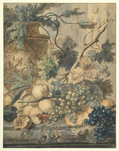 Still Life with Fruit by Jan van Huysum — Art Print.
