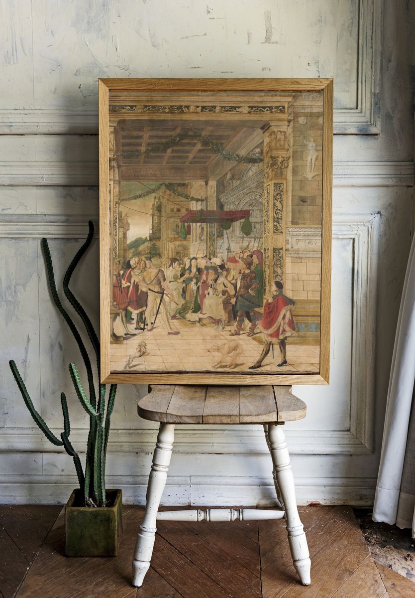 Joseph Interpreting the Dreams of Pharaoh by Jörg Breu the Younger — Art Print. room preview
