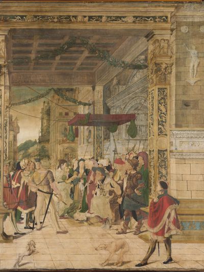 Joseph Interpreting the Dreams of Pharaoh by Jörg Breu the Younger — Art Print.