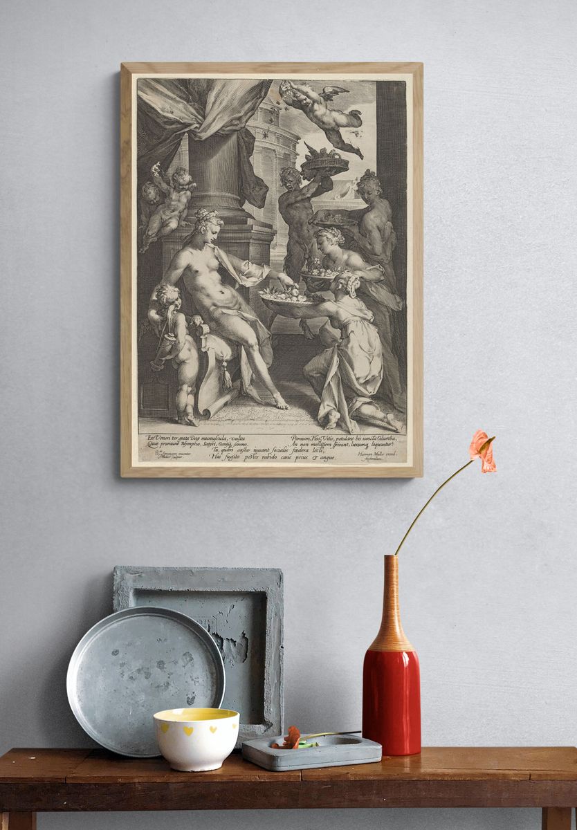 Venus Honored by the Nymphs by Jan Muller — Art Print. — room view 3