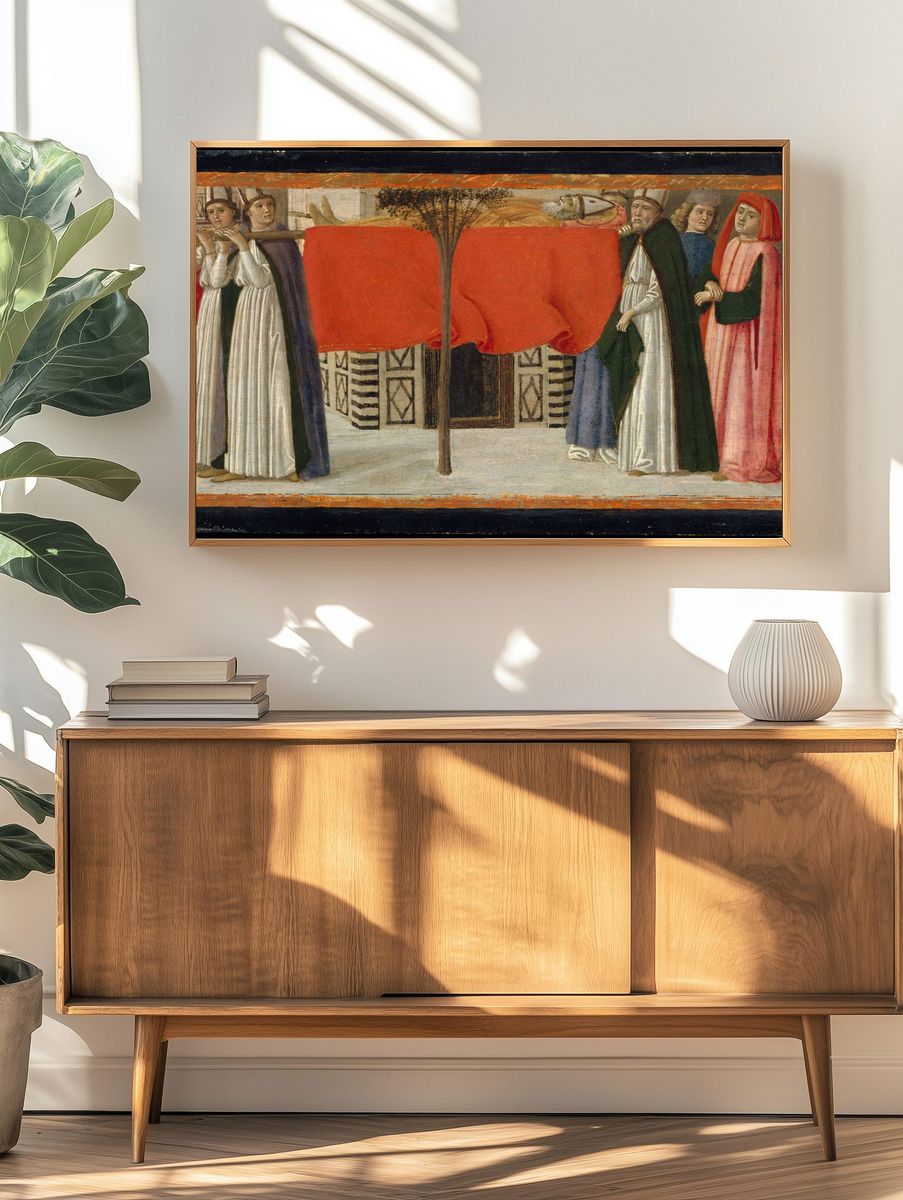 The Burial of Saint Zenobius by Davide Ghirlandaio (David Bigordi) — Art Print. — room view 3