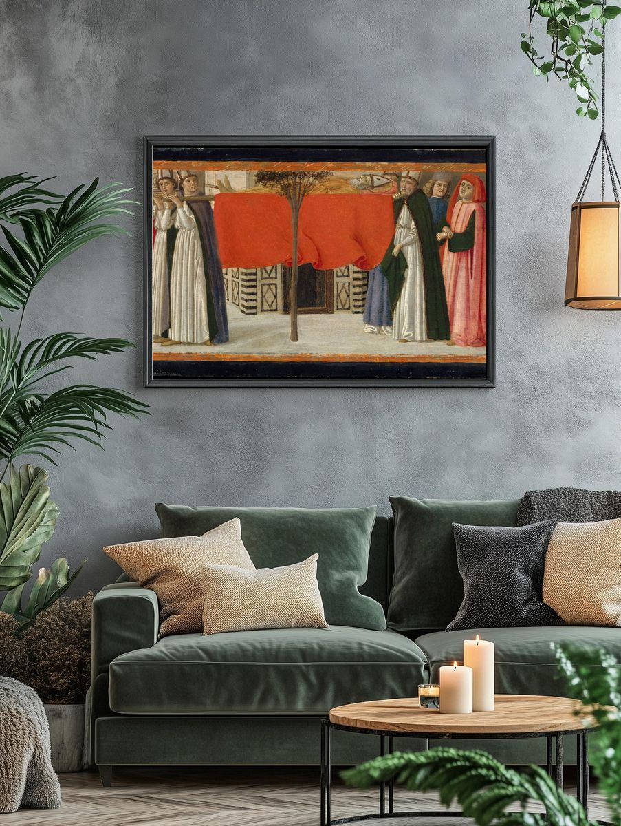 The Burial of Saint Zenobius by Davide Ghirlandaio (David Bigordi) — Art Print. — room view 4