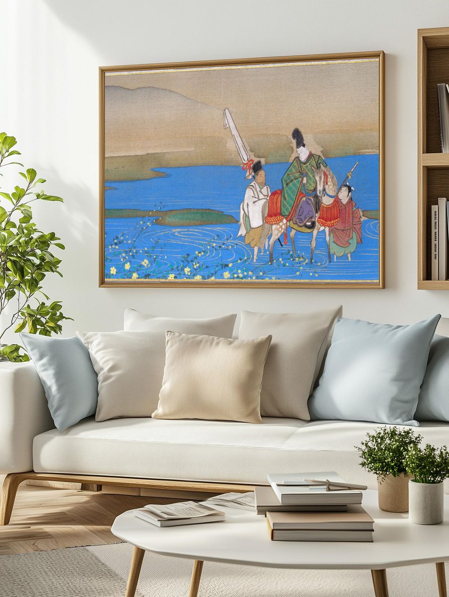 Six Jewel Rivers by Sakai Ōho — Art Print. — room view 2
