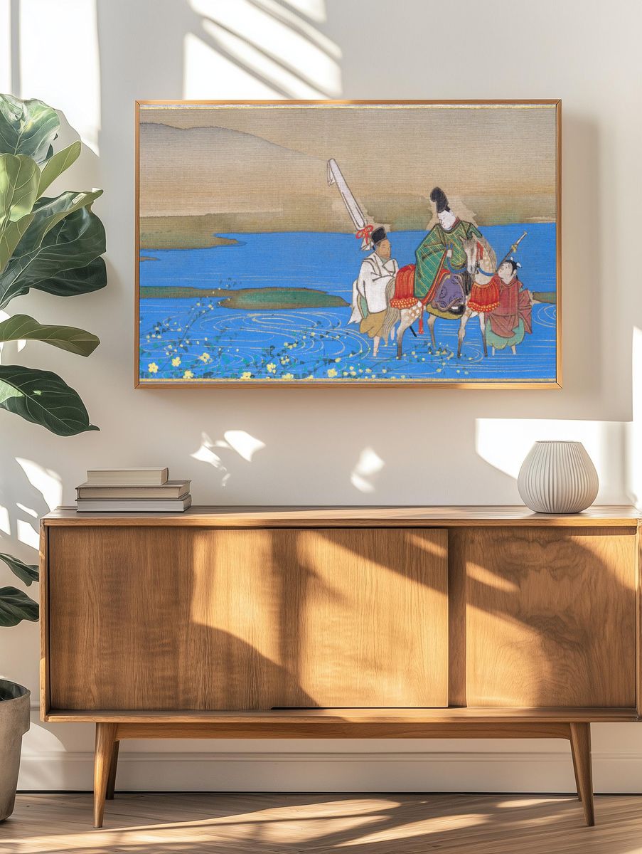 Six Jewel Rivers by Sakai Ōho — Art Print. — room view 3
