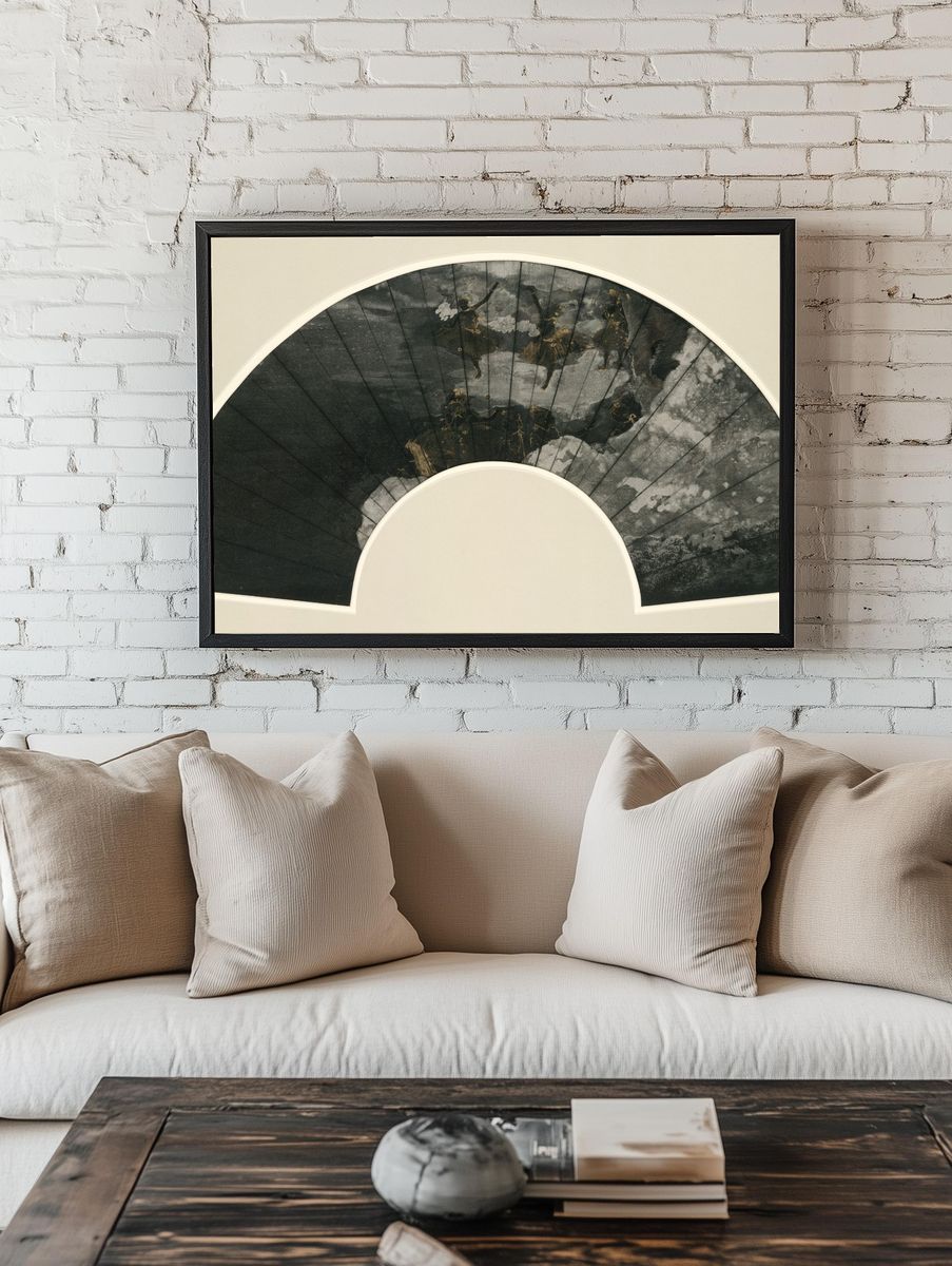 Fan Mount: The Ballet by Edgar Degas — Art Print. — room view 1