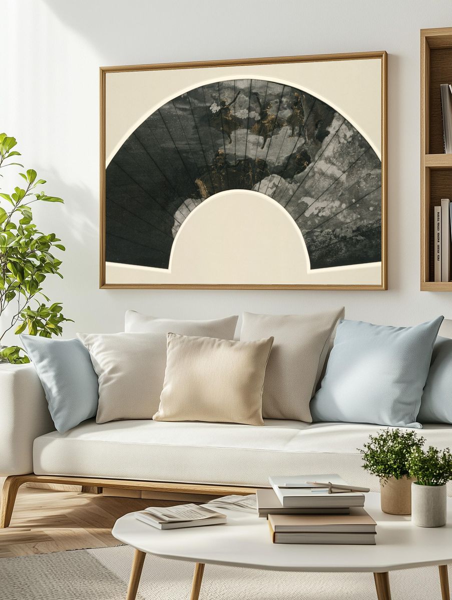 Fan Mount: The Ballet by Edgar Degas — Art Print. — room view 2