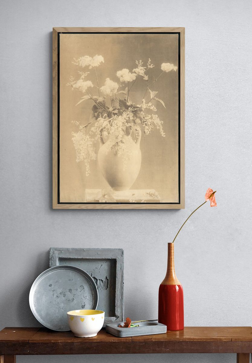 [Vase of Flowers] by Unknown — Art Print. — room view 3