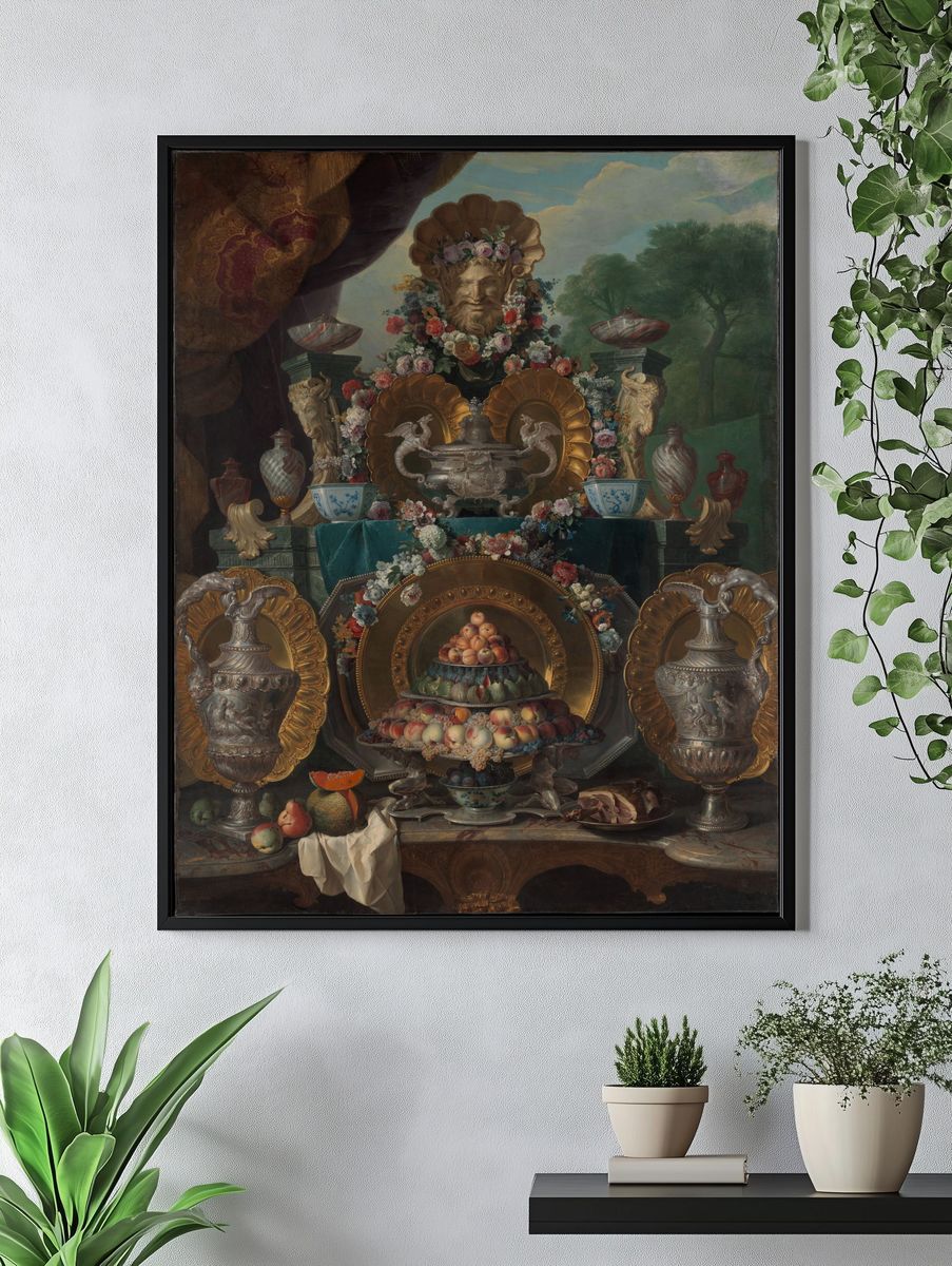 Still Life with Silver by Alexandre François Desportes — Art Print. — room view 4