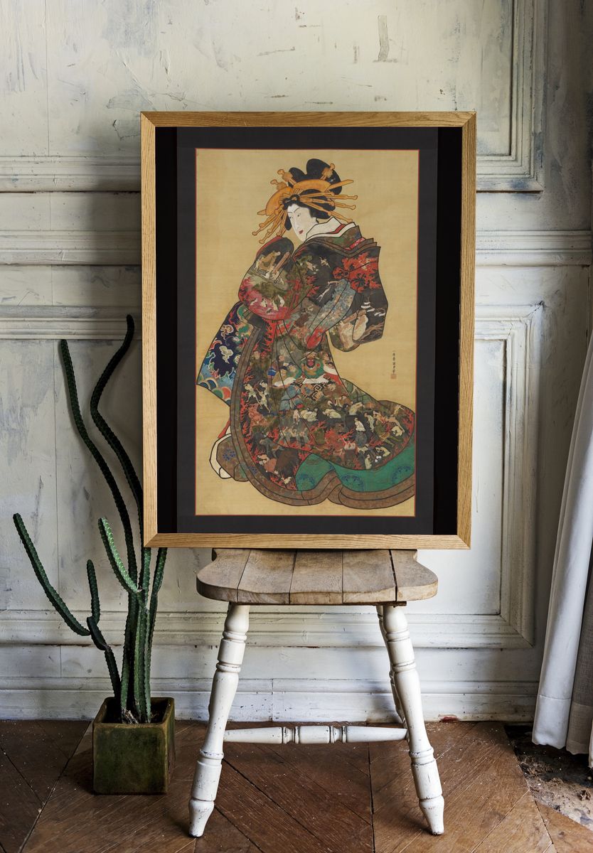 The Hell Courtesan by Utagawa Kunisada II — Art Print. — room view 1