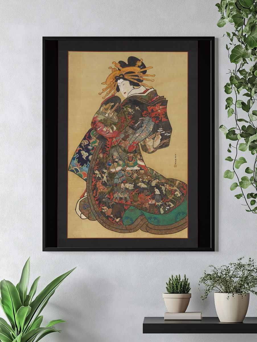 The Hell Courtesan by Utagawa Kunisada II — Art Print. — room view 4