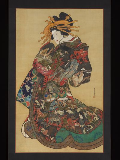 The Hell Courtesan by Utagawa Kunisada II — Art Print.