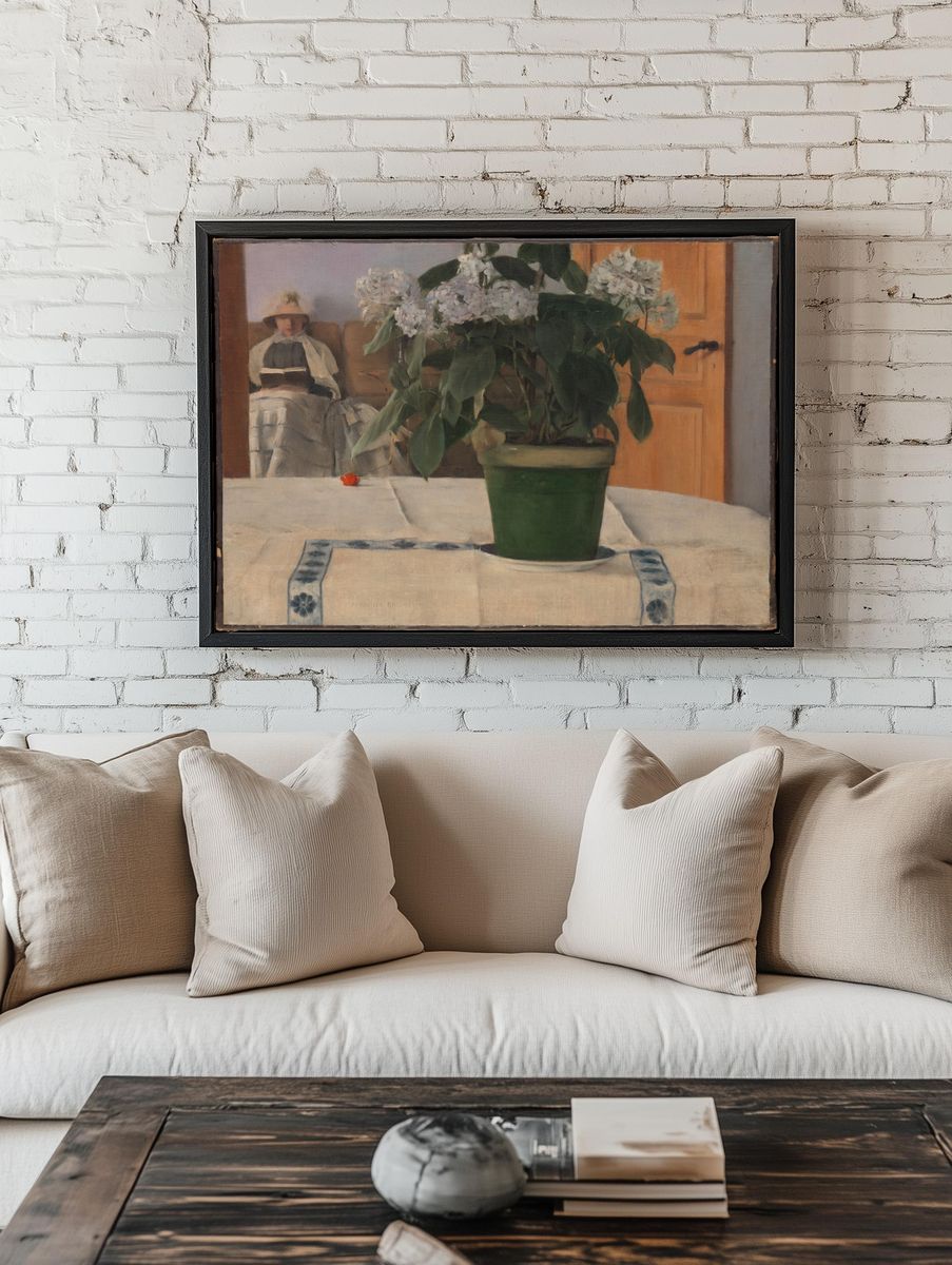 Hortensia by Fernand Khnopff — Art Print. — room view 1