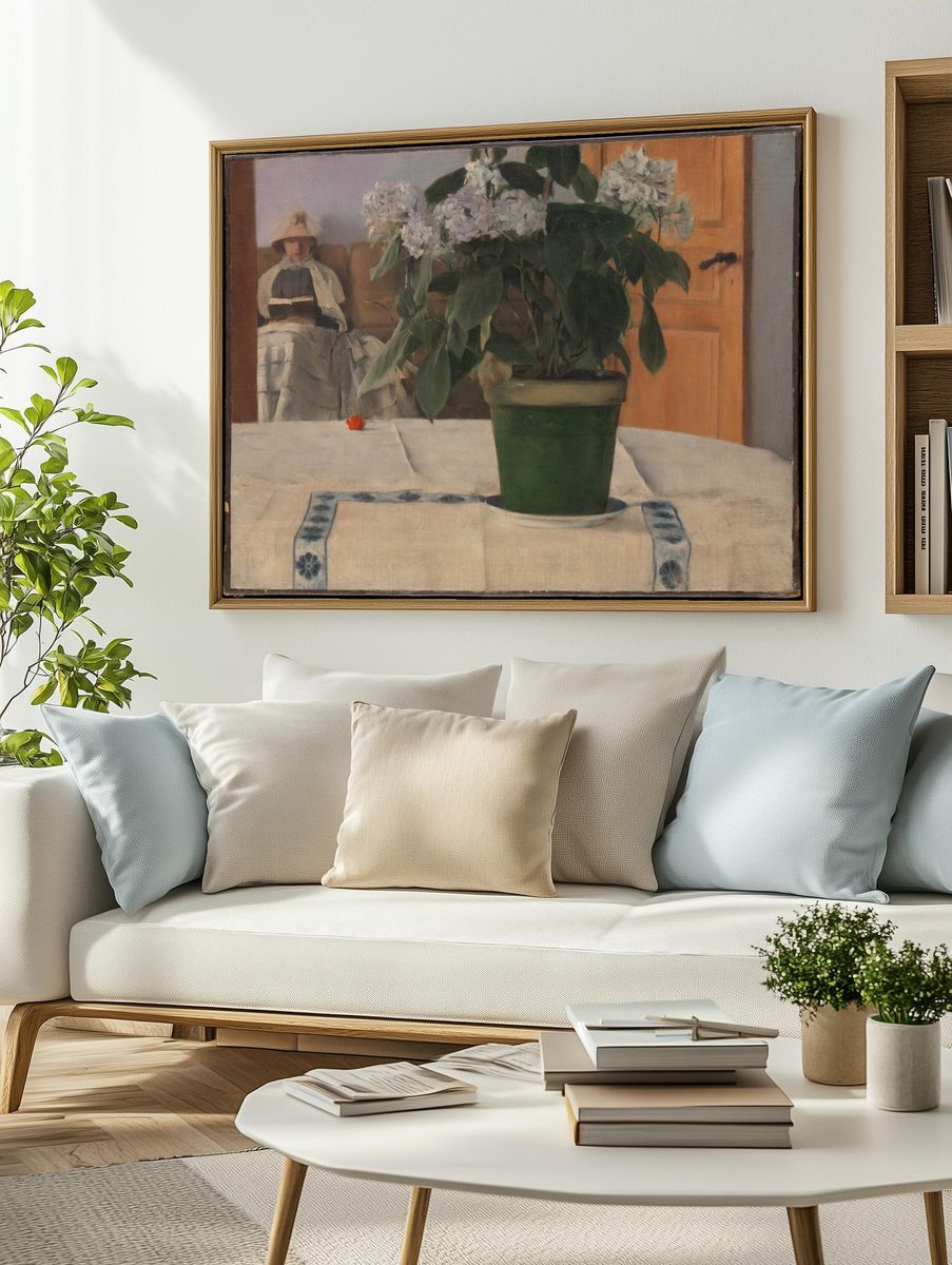 Hortensia by Fernand Khnopff — Art Print. — room view 2