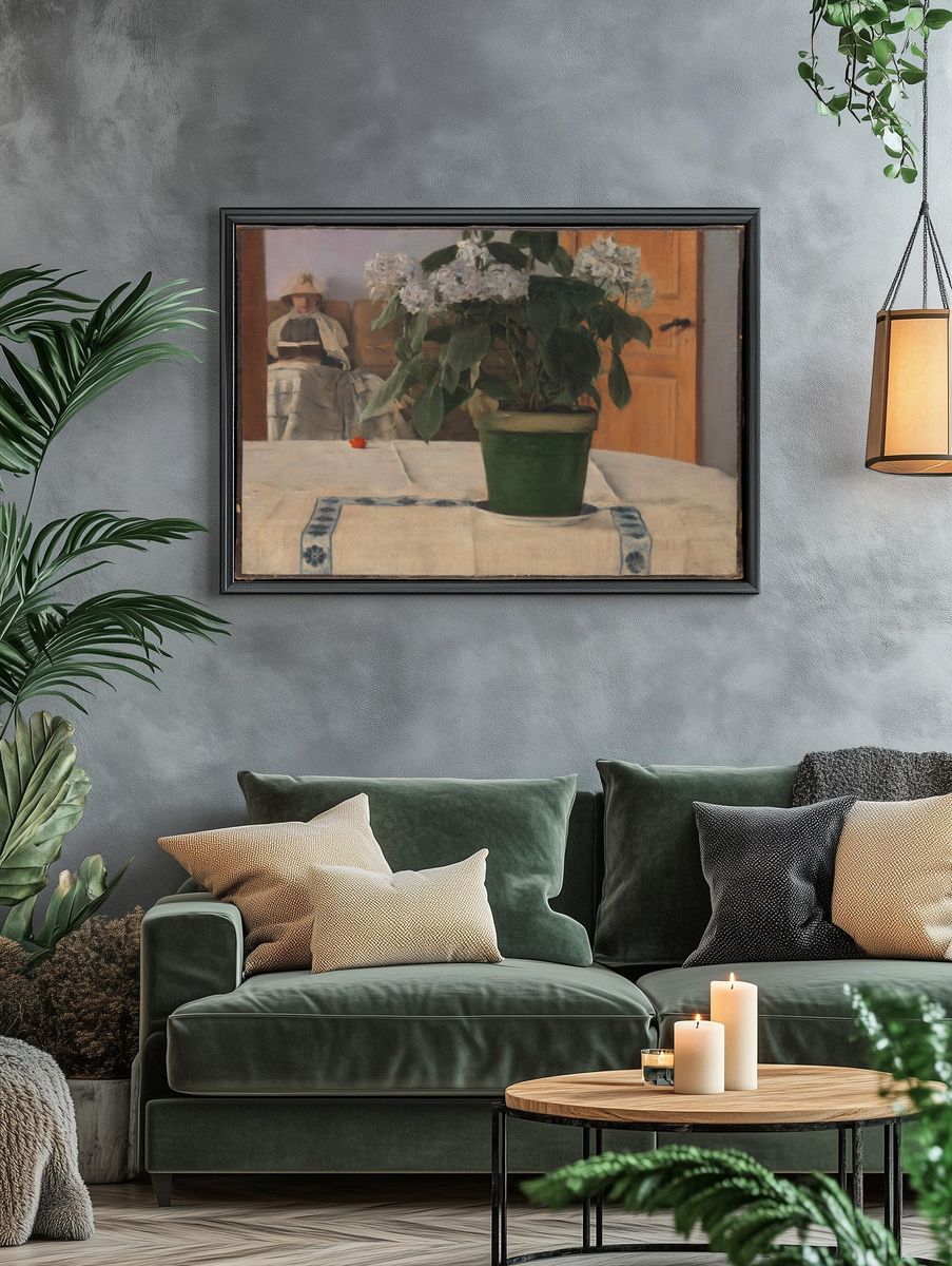 Hortensia by Fernand Khnopff — Art Print. — room view 4