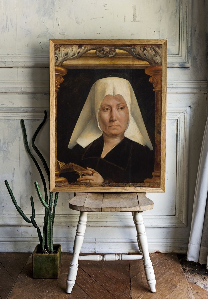 Portrait of a Woman by Quinten Massys — Art Print. room preview