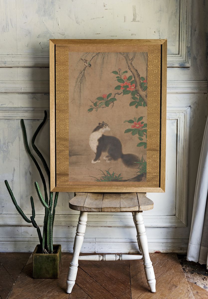 Musk Cat by Uto Gyoshi — Art Print. room preview