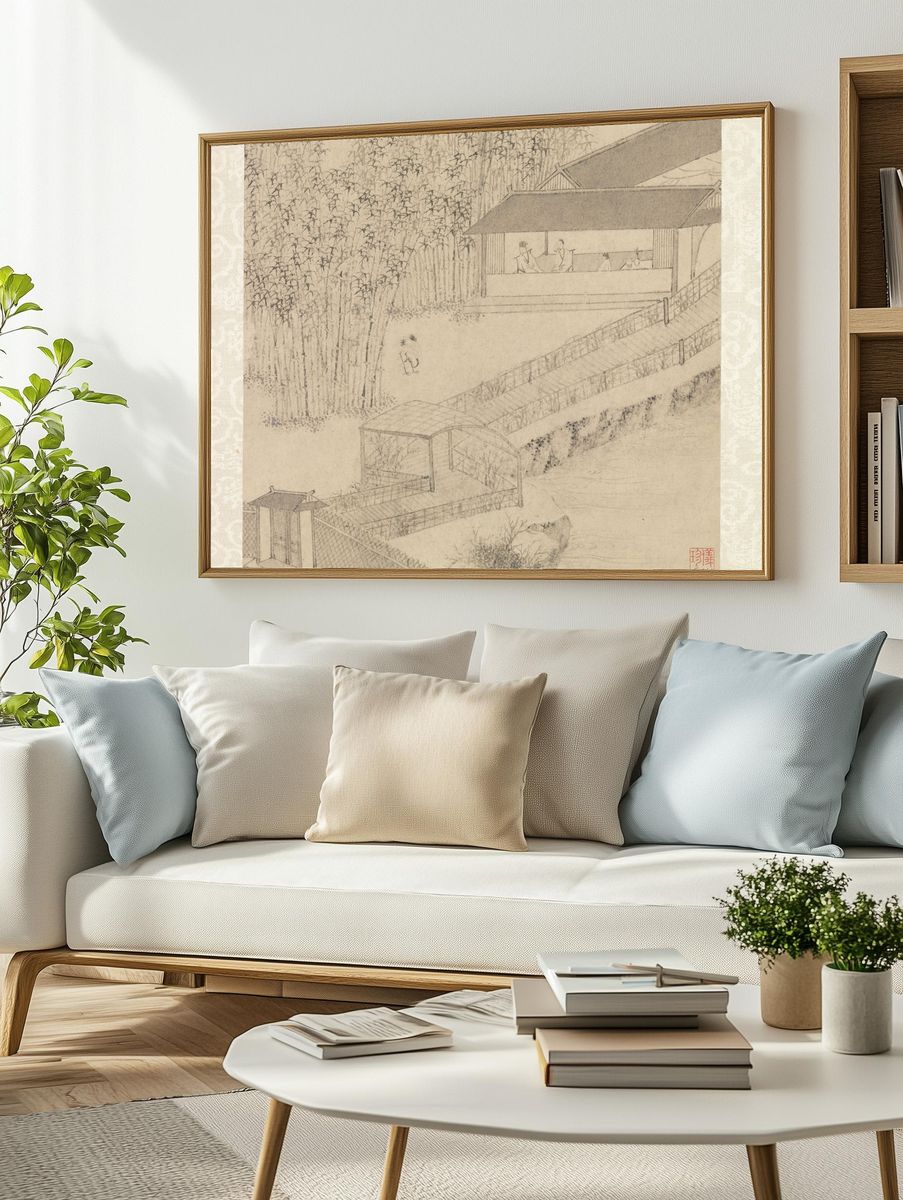 Garden of the Inept Administrator by Wen Zhengming — Art Print. — room view 2