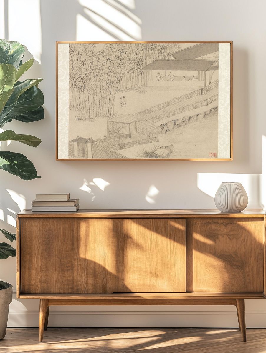 Garden of the Inept Administrator by Wen Zhengming — Art Print. — room view 3